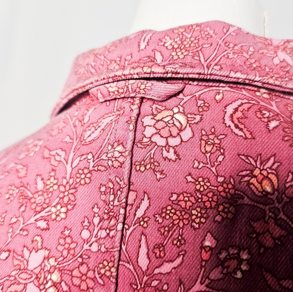 Isaac Mizrahi Pink Paisley Relaxed Fit Shacket Size XL - Picture 5 of 6